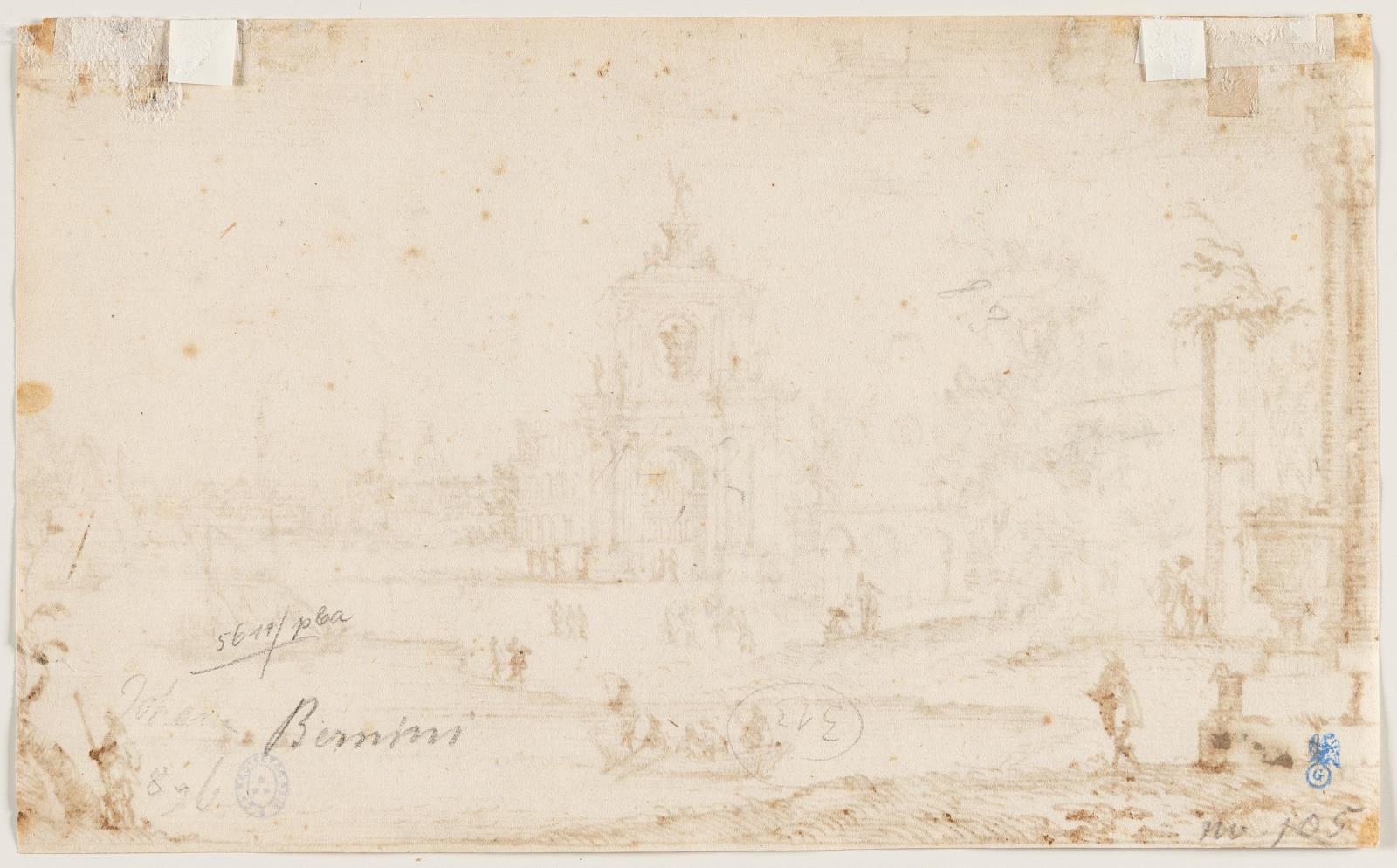 Architektur-Capriccio mit römischen Motiven