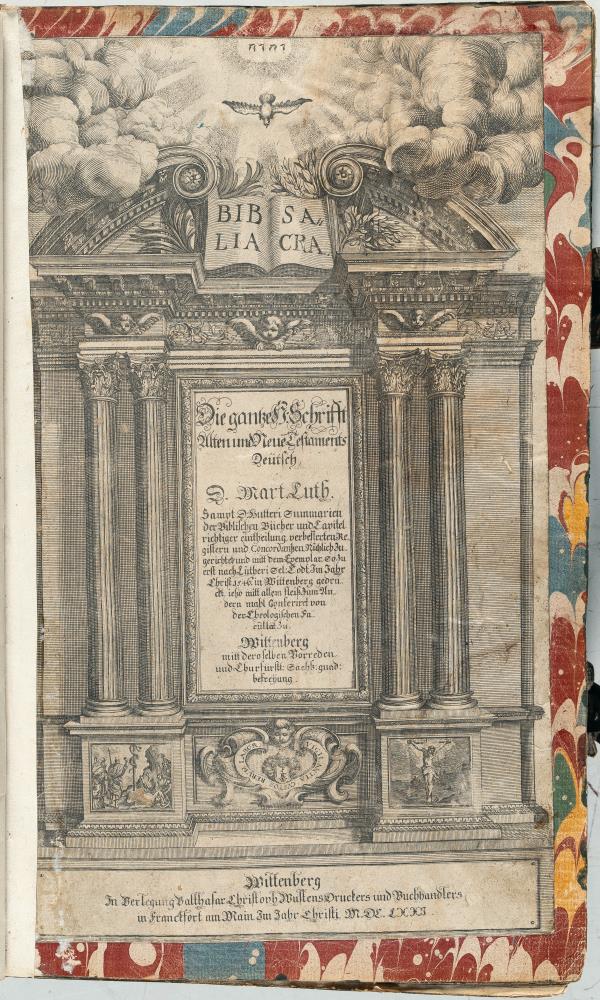 Biblia, das ist die ganze heilige Schrift Alten und Neuen Testaments, Deutsch, Des Martin Luthers (...)