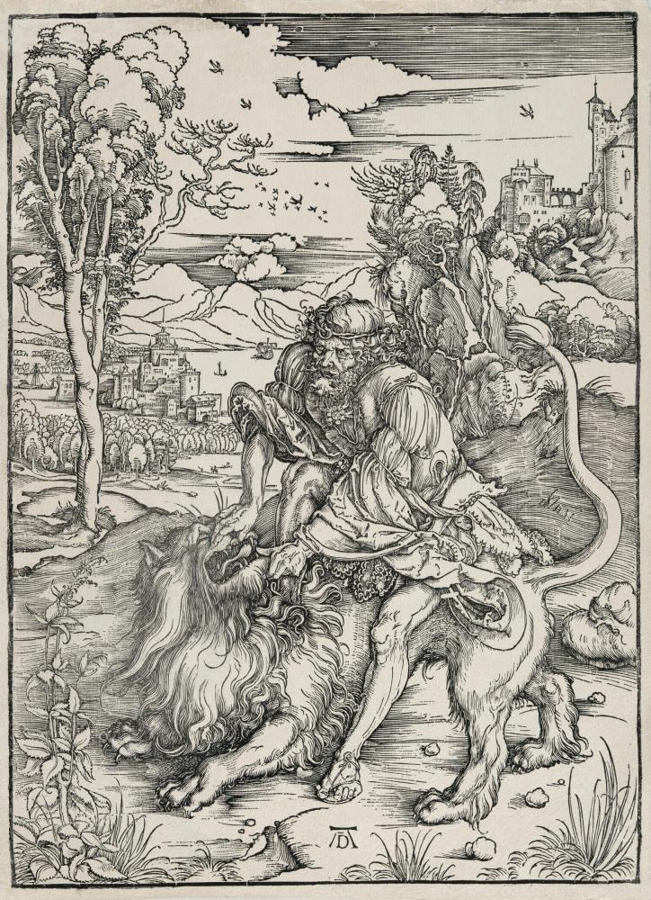 Samson tötet den Löwen