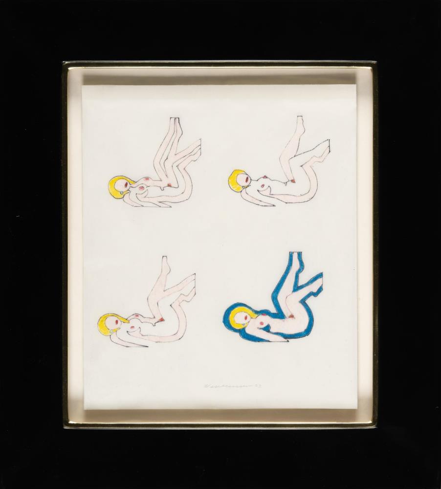 Multiple Study for Sunset Nude with Picasso