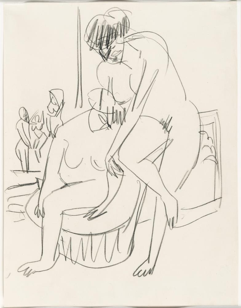 Zwei Akte im Innenraum