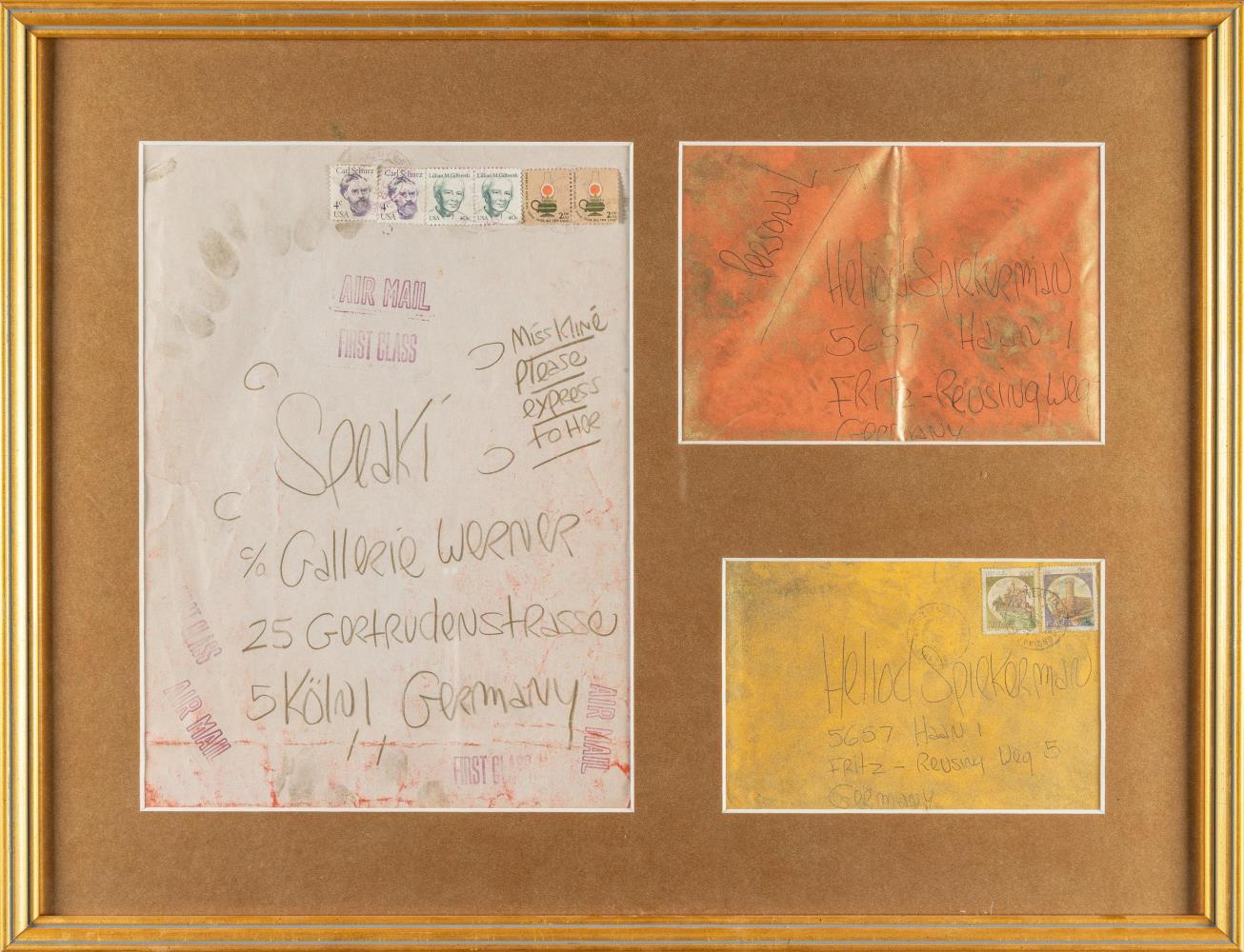 3 Briefumschläge an Heliod Spiekermann