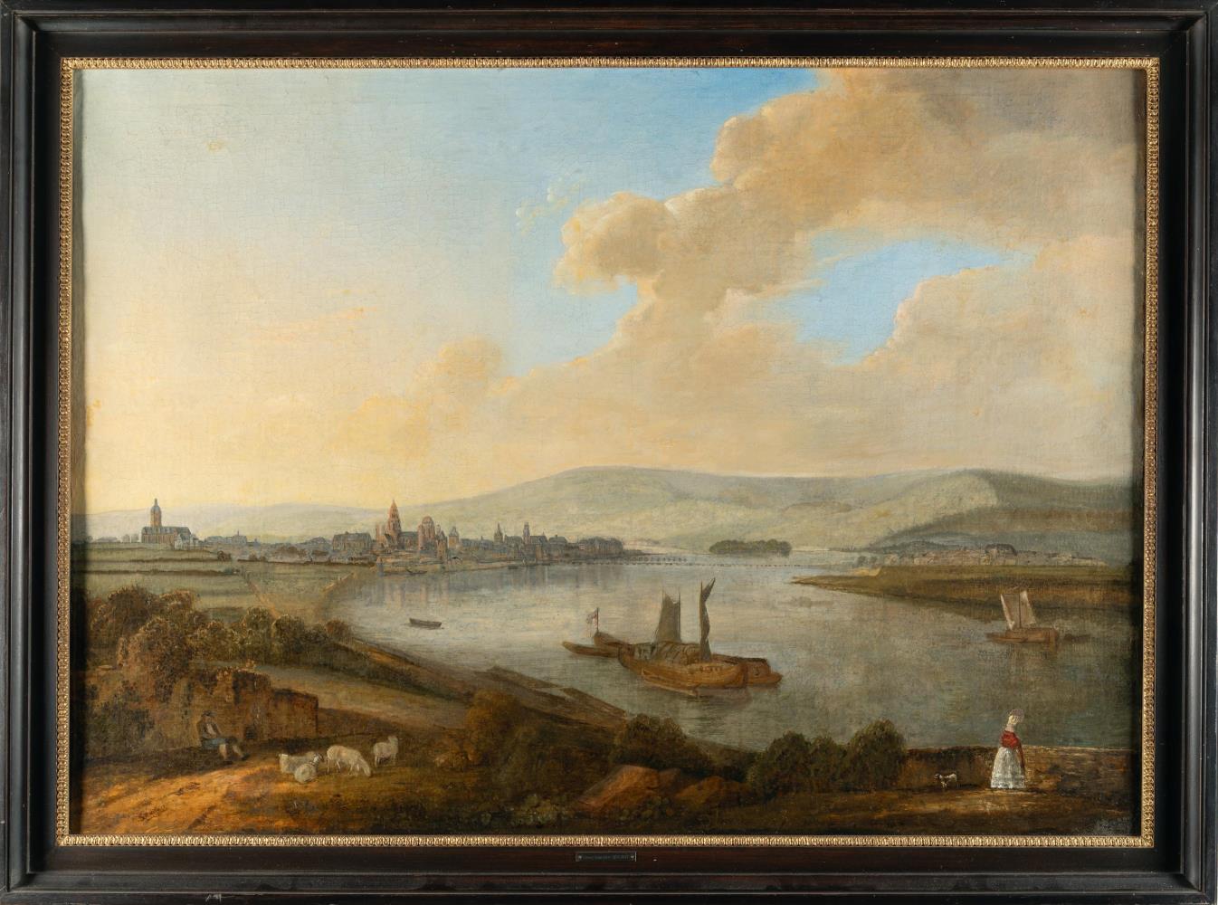 Weite Rheinlandschaft (Mainz von Süden)