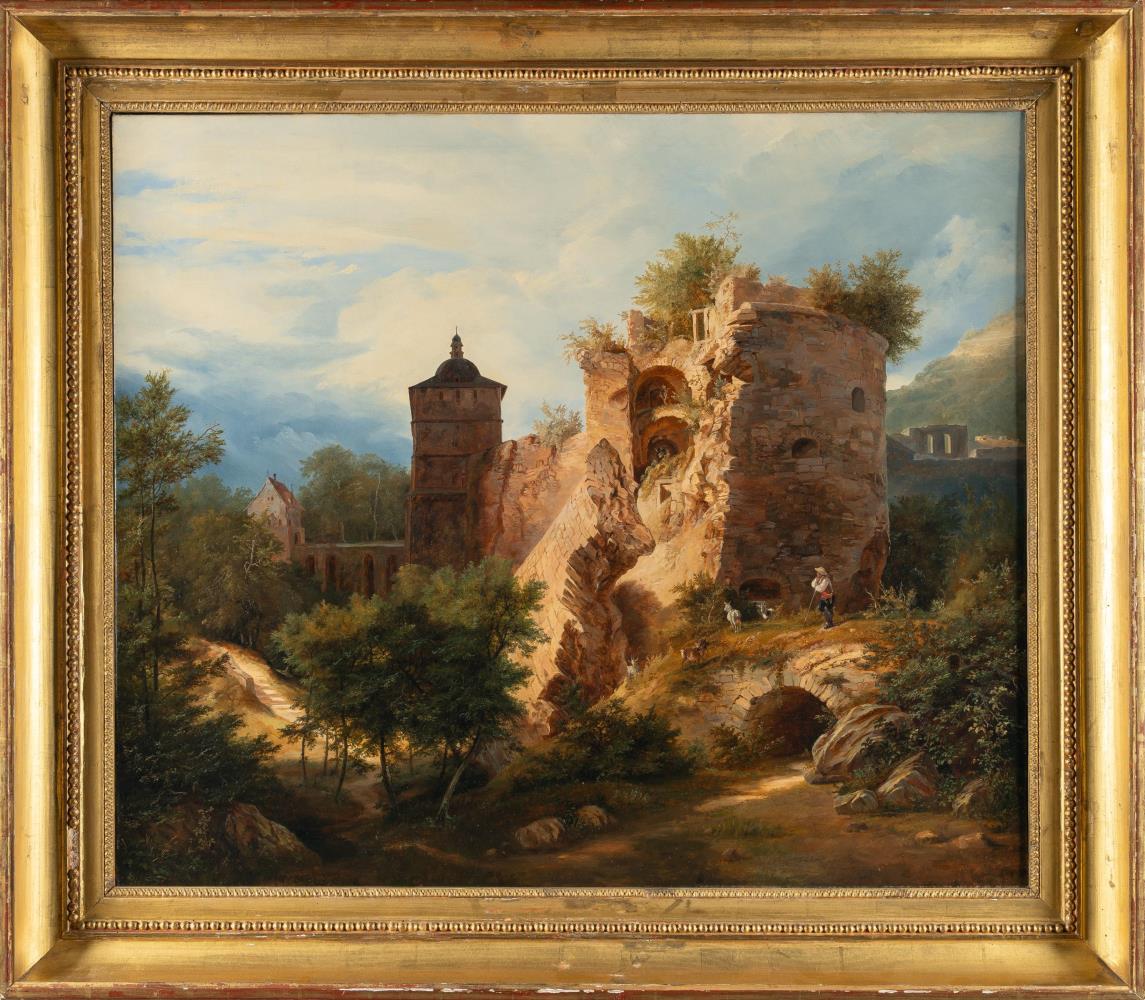 Heidelberger Schloss. Der zersprengte Turm
