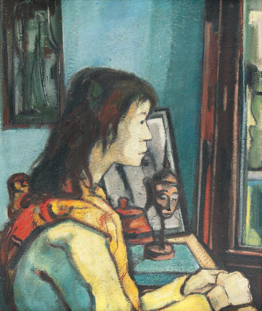 "Portrait of a Girl C.R." (Cornelia in profile)