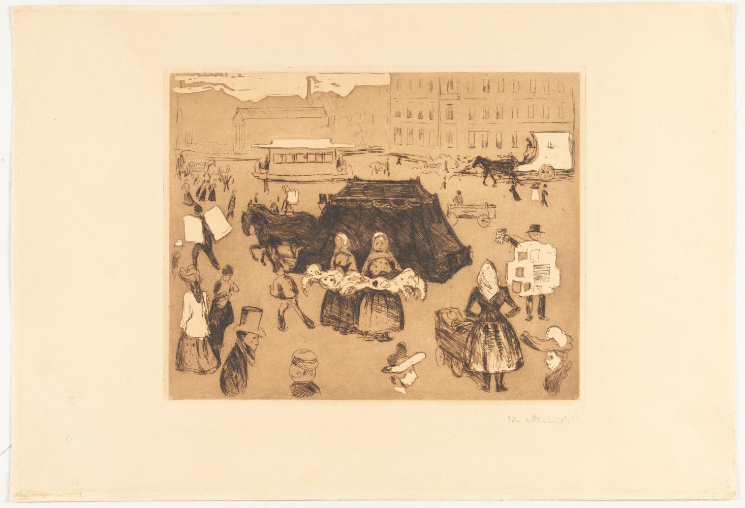 Der Leichenwagen. Potsdamer Platz