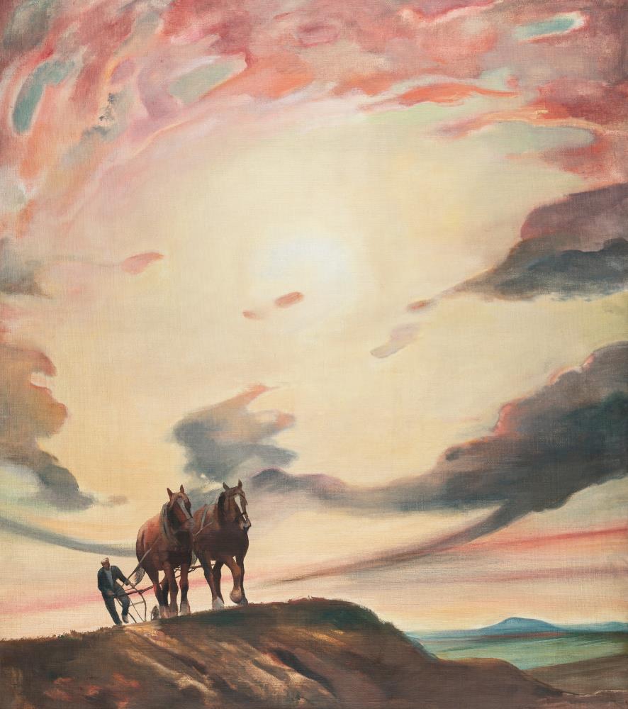 Ploughman in the Evening
