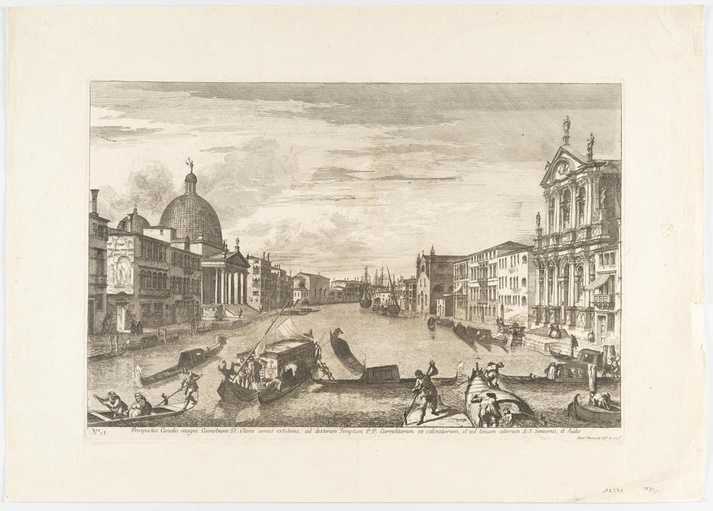 Il Canal Grande agli Scalzi (Prospectus Canalis magni Coenobium D: … et ad loeuam alterum S:S: Simeonis, et Judae)