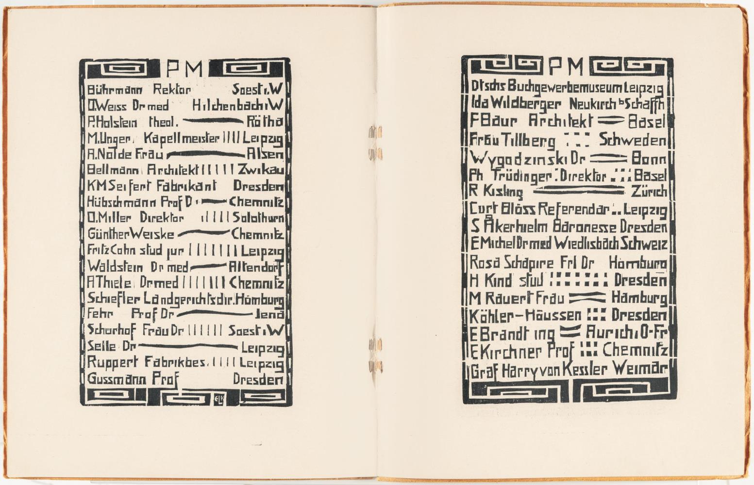Katalog zur Ausstellung der K.G. „Brücke“ in Galerie Arnold Dresden – Schloßstraße September 1910