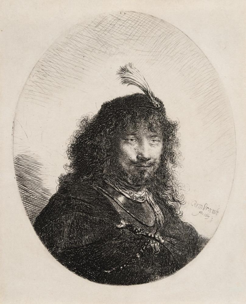 Selbstbildnis mit dem Federbusch