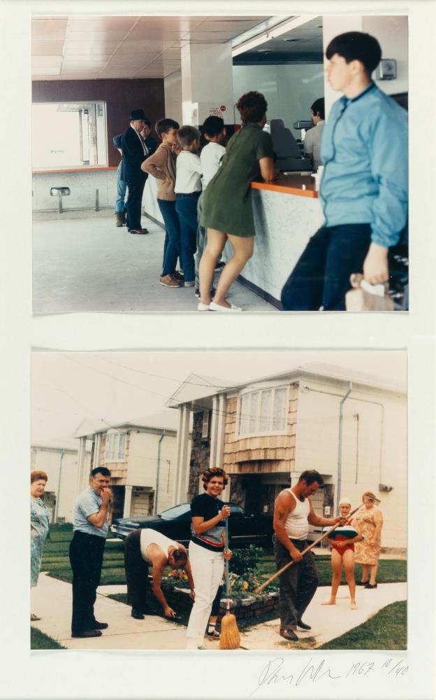 2 Bll.: People in New Highway Restaurant, NJ – Two Family Groups, NY