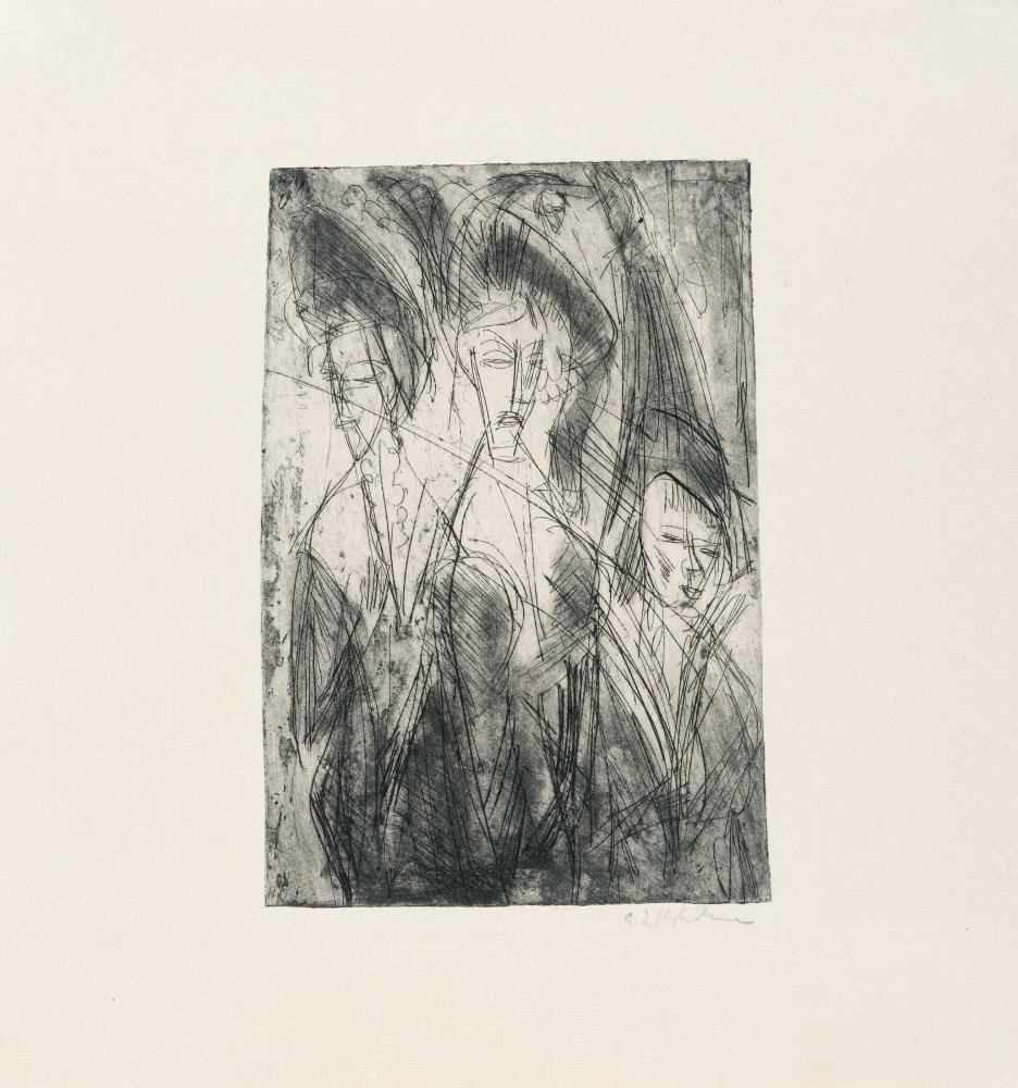 Three Courtesans at Night