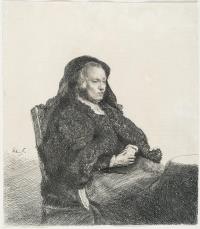 Rembrandts Mutter mit schwarzem Schleier