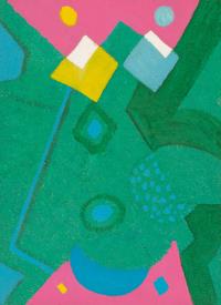 Komposition in Grün