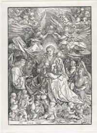 Maria als Königin der Engel (Maria von zwei Engeln gekrönt)