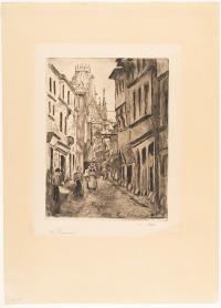 Rue Damiette, à Rouen