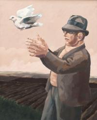 "Man with Dove"