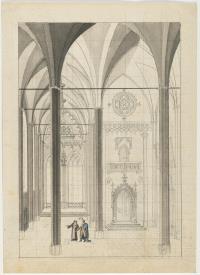 Gotisches Kircheninterieur