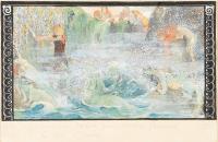 Beowulf fährt zum Riesen Grendel in die Tiefe