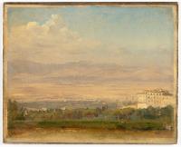 Blick auf Frascati mit der Villa Mondragone
