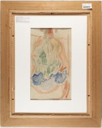 Recto: Schlafendes Mädchen – Verso: Blumen