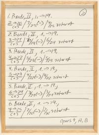 10 sheets: Untitled (1st–25th book, opus 8, A, B –> opus 11, A, B