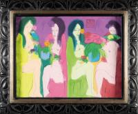 Vier Geishas