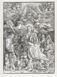Maria als Königin der Engel (Maria von zwei Engeln gekrönt)
