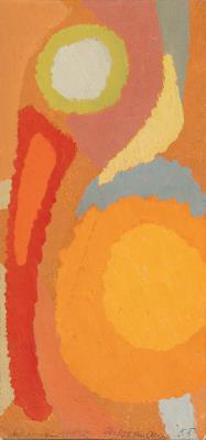 Komposition mit Orange