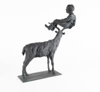 Deer with Man in Antlers
