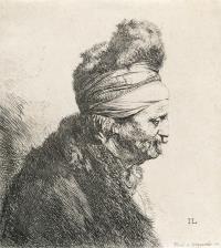 Büste eines orientalischen Mannes, nach rechts gewandt
