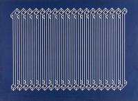 Blue Background and White Rays (Fondo Azul y Rayas Blancas)