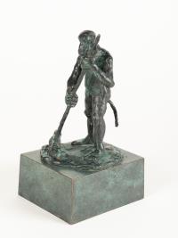 Malerstamm: Affe mit Besen