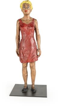 Frau mit rotem Kleid (under reserve)