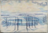 Winter Landscape at Sunrise