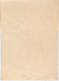 Sitzender Männerakt mit Stab