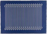 Blue Background and White Rays (Fondo Azul y Rayas Blancas)