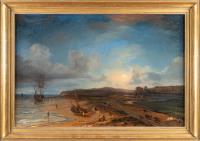 Küstenlandschaft im Mondschein