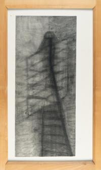 Konstruktion von einer Figur (Entwurf für eine Skulptur)