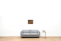 Stillleben mit Champignons, Zwiebeln und Zitronen