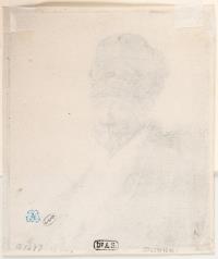 Halbfigur eines Mannes mit hoher Mütze (Rembrandts Vater?)