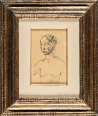 Recto: Buste de femme (buste de Gosolane)- verso: Femme nue debout