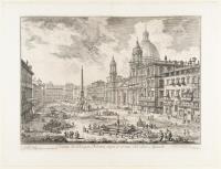 Veduta di Piazza Navona sopra le rovine del Circo Agonale (Ansich