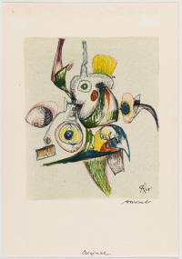 3 Bll.: „No. 132 G“ – Ohne Titel –Strukturdruck Nr. 2