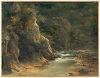 Waldlandschaft mit Gewässer