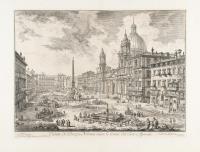 Veduta di Piazza Navona sopra le rovine del Circo Agonale (Ansich