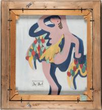 Recto: Landschaft mit weißblühenden Bäumen – Verso: Akrobatische Tänzerin