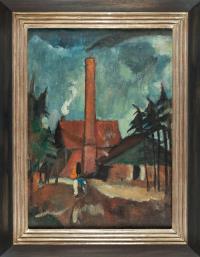 Recto: Ziegelei – Verso: Stehende Madonna