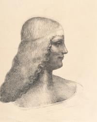 Kopie nach der Zeichnung "Isabella d’Este" von Leonardo da Vinci, Paris, Musée du Louvre