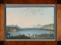 2 Bll.: Blick auf Neapel mit dem Castell dell'Ovo – „Ischia“